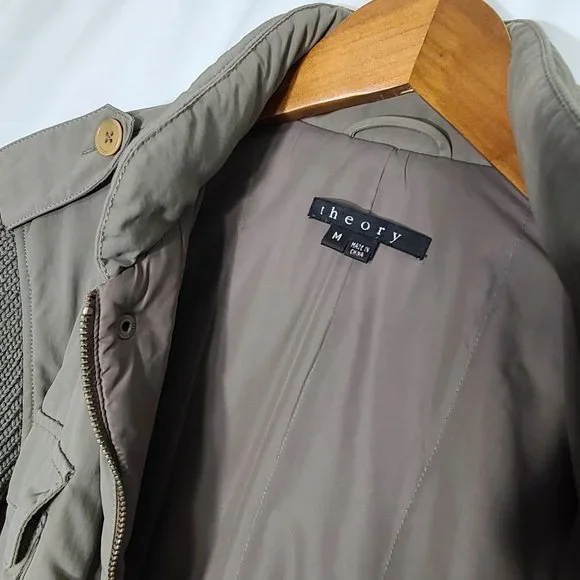 Theory Mixed Media Sweater Jacket